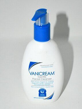 Vanicream Gentle Facial Cleanser, 8 fl oz Pump, Sensitive/ Dry Skin, NWT